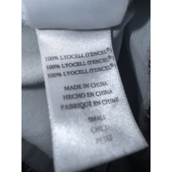 Rails Ingrid Raw Light Vintage Shirt Blue Raw Hem Long Sleeve Button Down Sz S - Picture 11 of 12